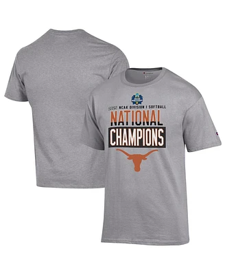 Champion Men's Gray Texas Longhorns 2025 Ncaa Softball Women's College World Series Champions Locker Room T-Shirt