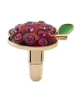Betsey Johnson Faux Stone Straight Apple Cocktail Stretch Ring