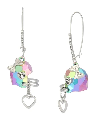 Betsey Johnson Faux Stone Kick Off Football Helmet Dangle Drop Earrings