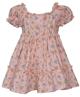 Bonnie Baby Girls Hummingbird Smocked Dress