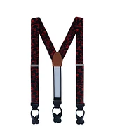 Trafalgar Christian the Romantic Brocade Silk Button End Suspenders