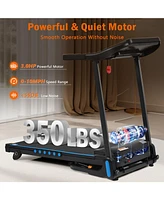 Streamdale Furniture Incline Treadmill, 3.0HP, Auto-Fold, Bluetooth Speaker