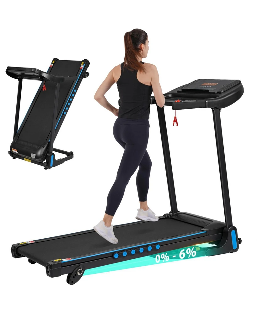Streamdale Furniture Incline Treadmill, 3.0HP, Auto-Fold, Bluetooth Speaker