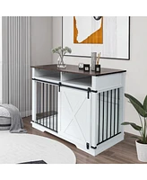 Double Dog Crate Furniture with Storage