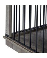 Dog Crate Furniture with Storage & Divider