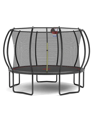 Streamdale Furniture 12FT trampoline Pumpkin- Black Red