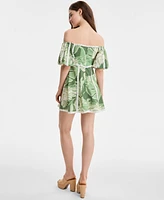 Rachel Roy Women's Circle-Trim Off-The-Shoulder Dress