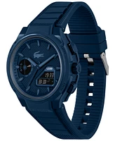 Lacoste Men's LC33 Navy Silicone Strap Watch, 44.8mm