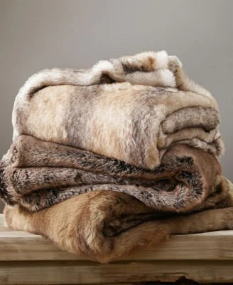 Battilo Luxury Tipped Faux Fur Throw