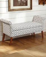 Convenience Concepts 51.5" Print Fabric Garbo Storage Bench