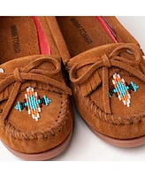 Minnetonka Women's Nizhoni Suede Beaded Moccasins