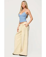 Edikted Women's Hemsley Striped Ribbed Tank Top