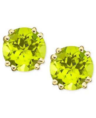 14k Gold Peridot Stud Earrings (4 ct. t.w.)