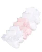 First Impressions Baby Girls Lace Socks, Pack of 3, Created for Macy's