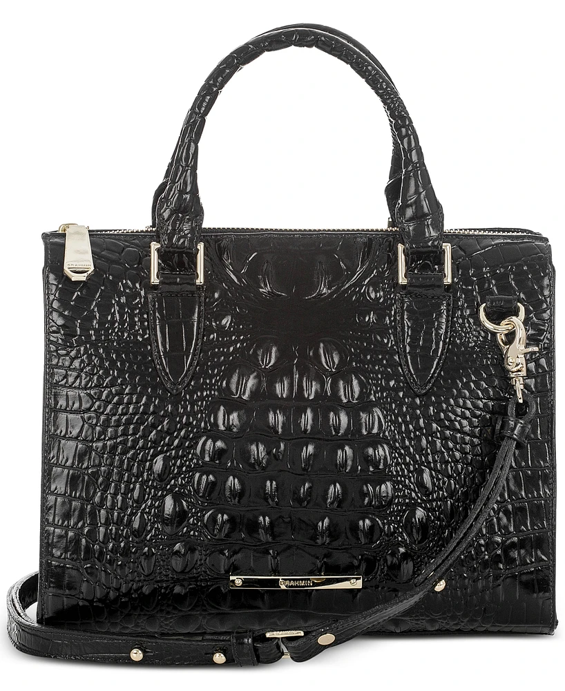 Brahmin Anywhere Convertible Melbourne Embossed Leather Satchel