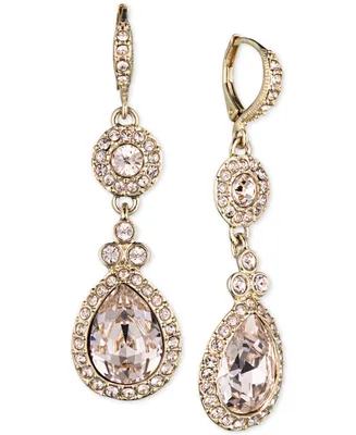Givenchy Crystal Element Double Drop Earrings