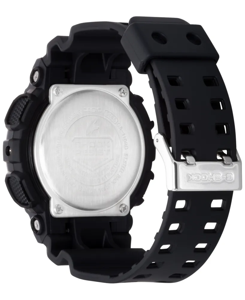 G-Shock Men's Analog Digital Black Resin Strap Watch 51x55mm GA110RG-1A