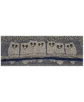 Liora Manne Front Porch Indoor Outdoor Owls Night Area Rug