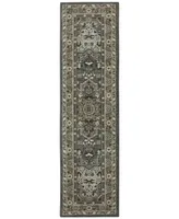 Karastan Euphoria Rhodes Ash Grey 2'4" x 7'10" Runner Rug