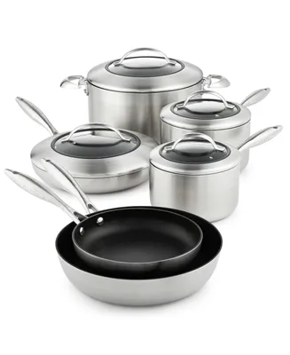 Scanpan Ctx 10-Piece Nonstick Cookware Set, Induction Suitable, Black