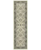 Jhb Design Tidewater Pira Ivory Navy Area Rugs