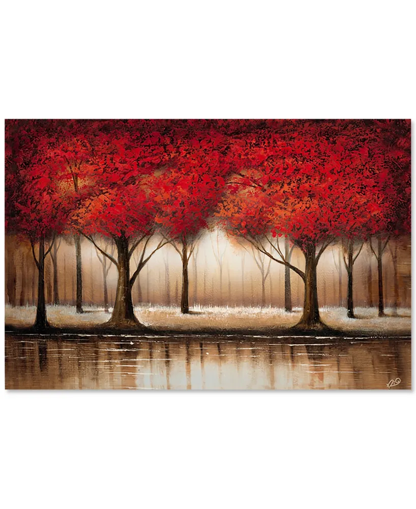 Red Tree Canvas Wall Art Painting