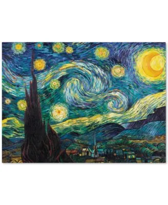 Starry Night Canvas Print By Vincent Van Gogh