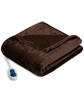 Beautyrest Microlight Electric Reversible Plush to Berber Throw, 60" x 70"