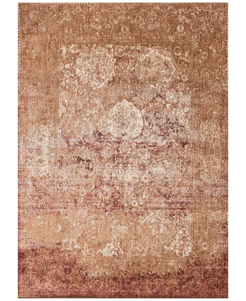 Closeout! Loloi Anastasia Af-18 Copper/Ivory 5'3" Round Area Rugs