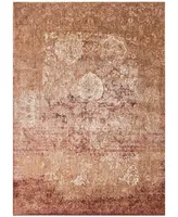 Closeout! Loloi Anastasia Af-18 Copper/Ivory 5'3" Round Area Rugs