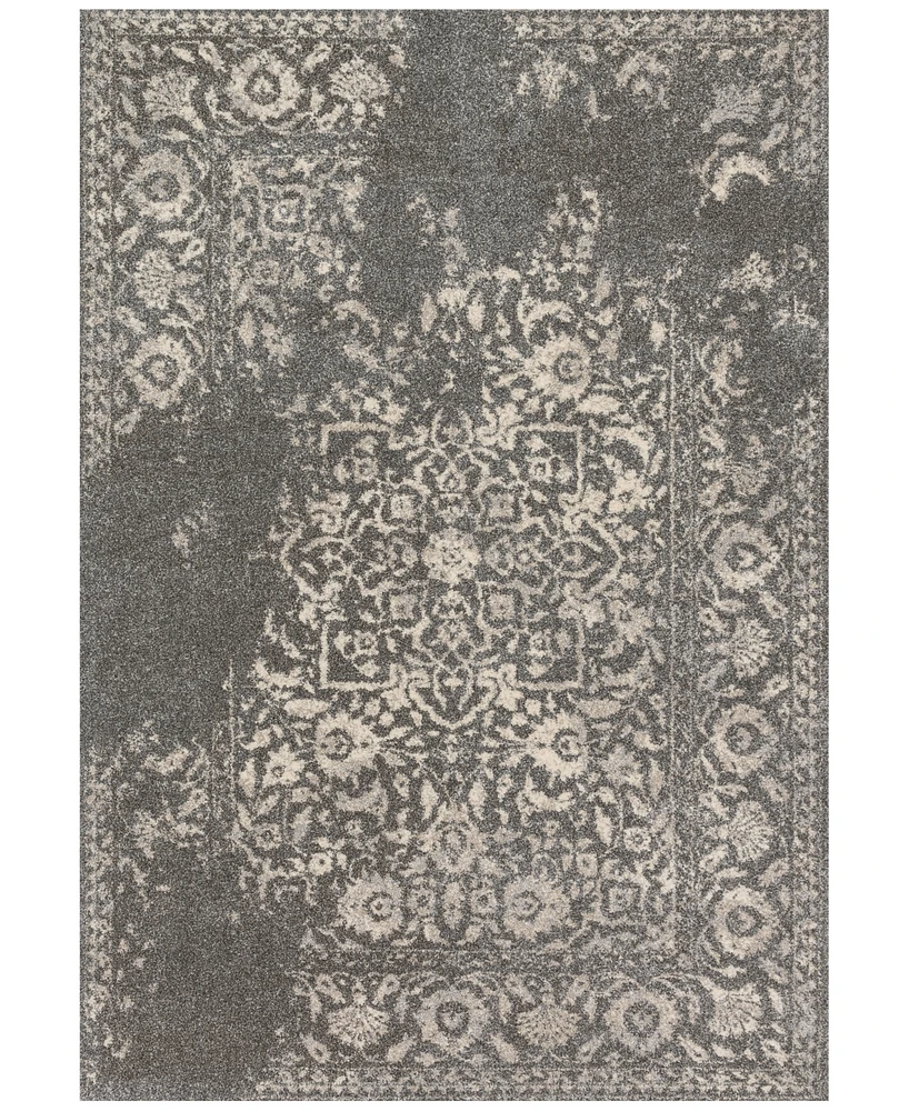 Closeout! Loloi Emory Eb-01 Charcoal/Ivory 3'10" x 5'7" Area Rug