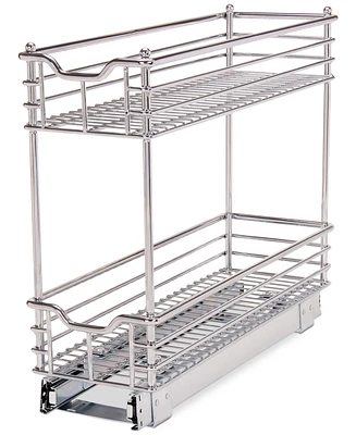 Household Essentials Chrome Glidez Narrow 7-inch Sliding Organizer