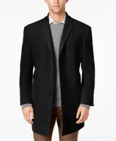 Calvin Klein Men's Prosper Wool-Blend Slim Fit Overcoat