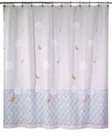 Avanti Seaglass Seashell and Netting Shower Curtain, 72" x 72"