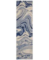 Closeout! Nourison Home Moraine MO749 Light Blue 2' x 5'9" Runner Rug