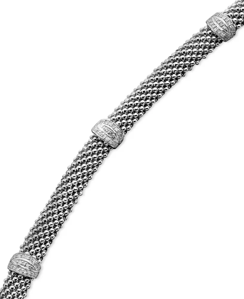 Diamond Bracelet in Sterling Silver (1/4 ct. t.w.)