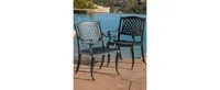 Orven Set of 2 Cast Aluminun Outdoor Chairs