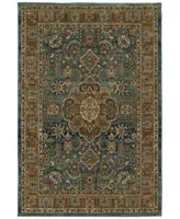 Karastan Spice Market Aksum Aquamarine Area Rug Collection