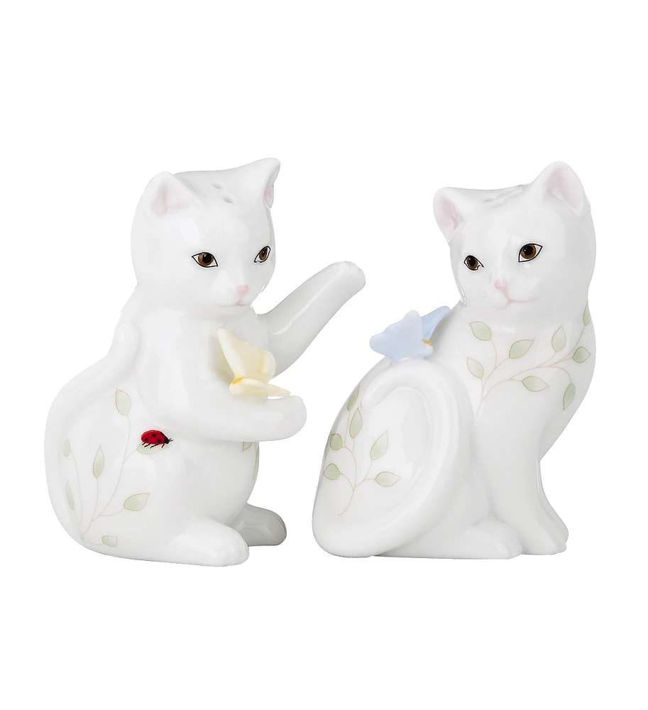 Lenox Butterfly Meadow Kitten Salt & Pepper Shakers