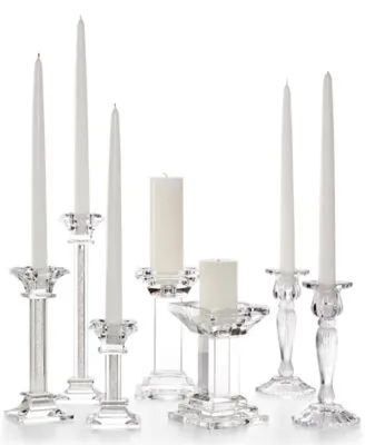 Godinger Lighting By Design Assorted Crystal Candle Holder Collection