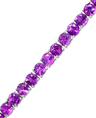 Amethyst Sterling Silver Bracelet (14 ct. t.w.) (Also Available Garnet and Multi-Stone)
