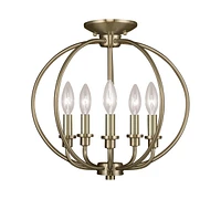 Livex Milania 5- Light Metal Pendant