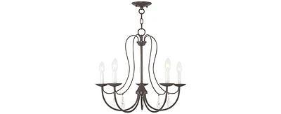 Livex Mirabella 5- Light Metal Chandelier