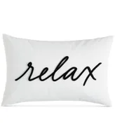 Relax Decorative Pillow, 12" x 18", Exclusively at Macy's