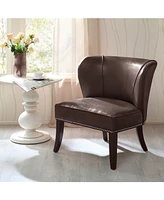 Janie Faux Leather Accent Chair