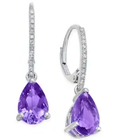 Mystic Topaz (2-1/2 ct. t.w.) & Diamond (1/10 Drop Earrings 14k Gold (Also Blue Amethyst)