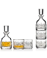 Godinger Dublin Stackable Decanter with 2 Glasses