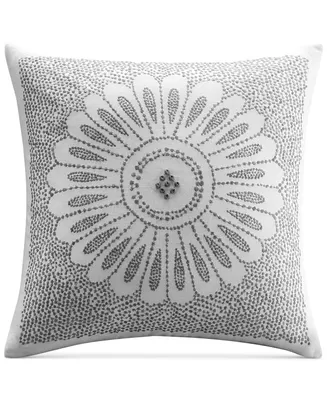 Ink+Ivy Sofia Embroidered Cotton Decorative Pillow, 20" x 20"