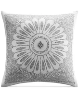 Closeout! Ink+Ivy Sofia Embroidered Cotton Decorative Pillow, 20" x 20"