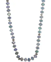 lonna & lilly Silver-Tone Blue Bead 2-in-1 Necklace